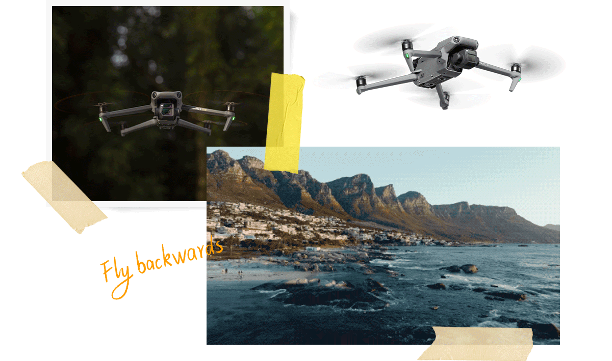 Movimiento de cámara drone