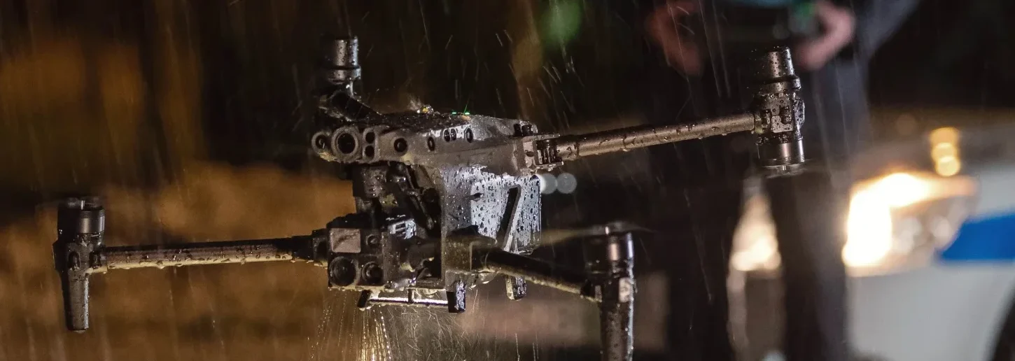 Dron Matrice 30 en uso por Policía