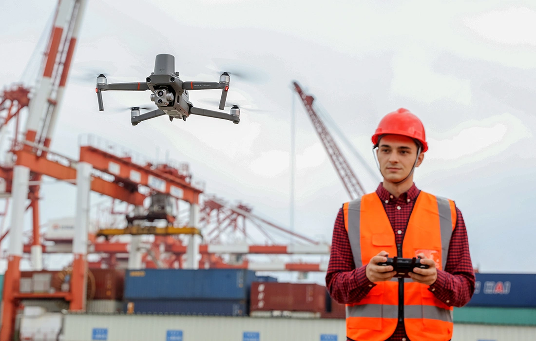 Matrice 30 controlado en una construcción