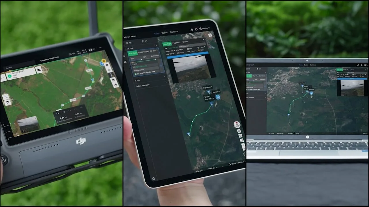 Diferentes formatos del DJI Delivery Hub