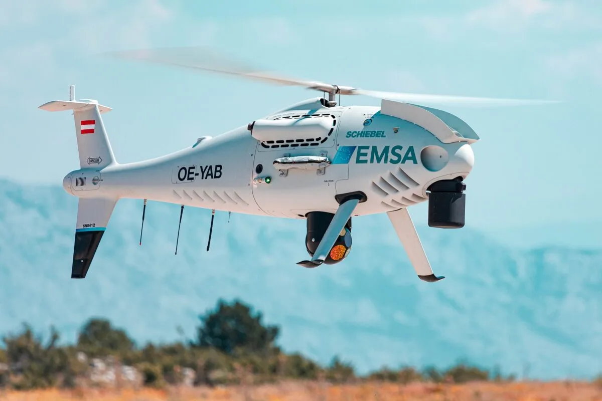 Dron de monitorio del mar 