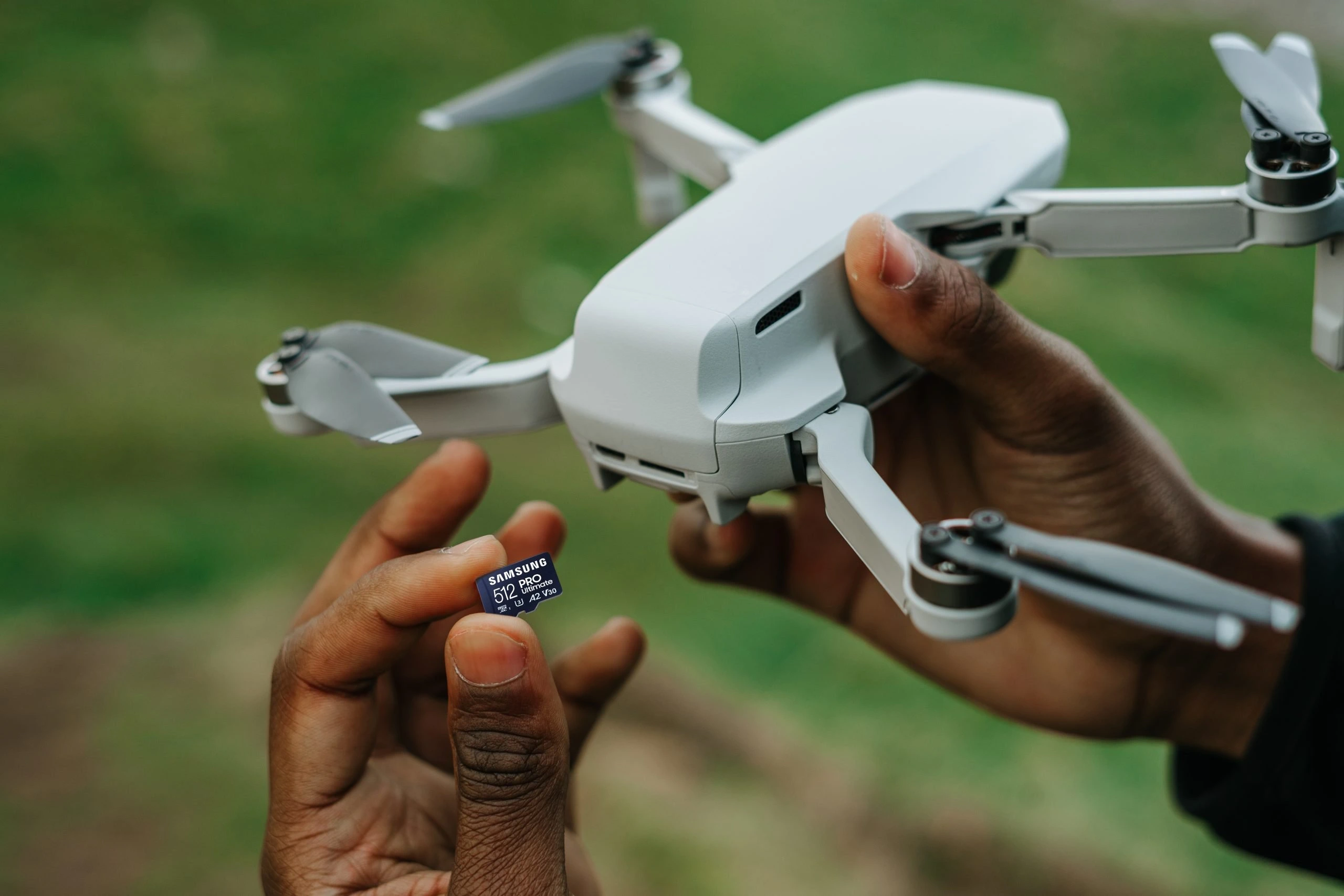 Micro SD de un Dron