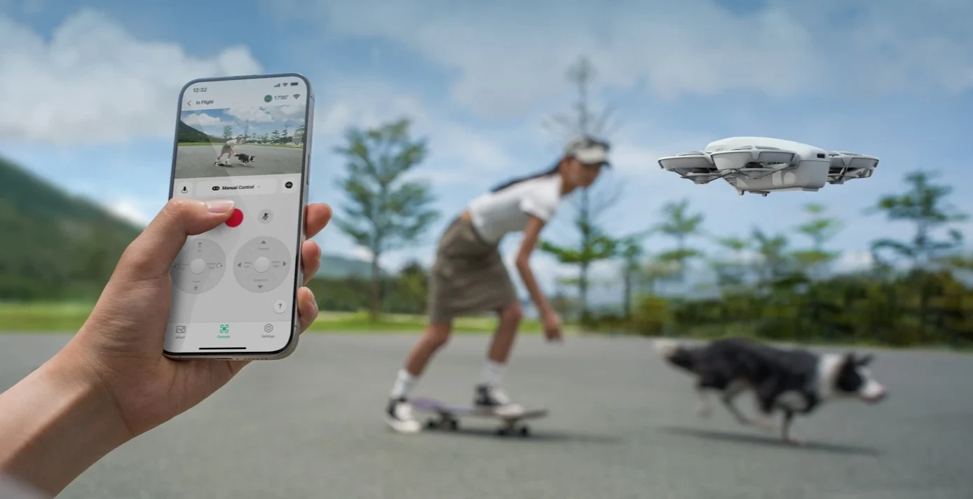 uso de dron por influencia
