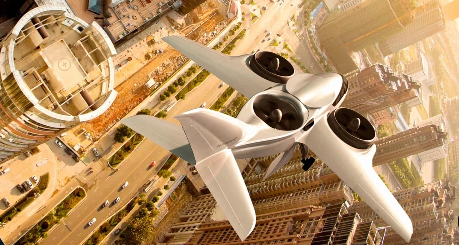 Dron hibrido de alas fijas y multirrotores