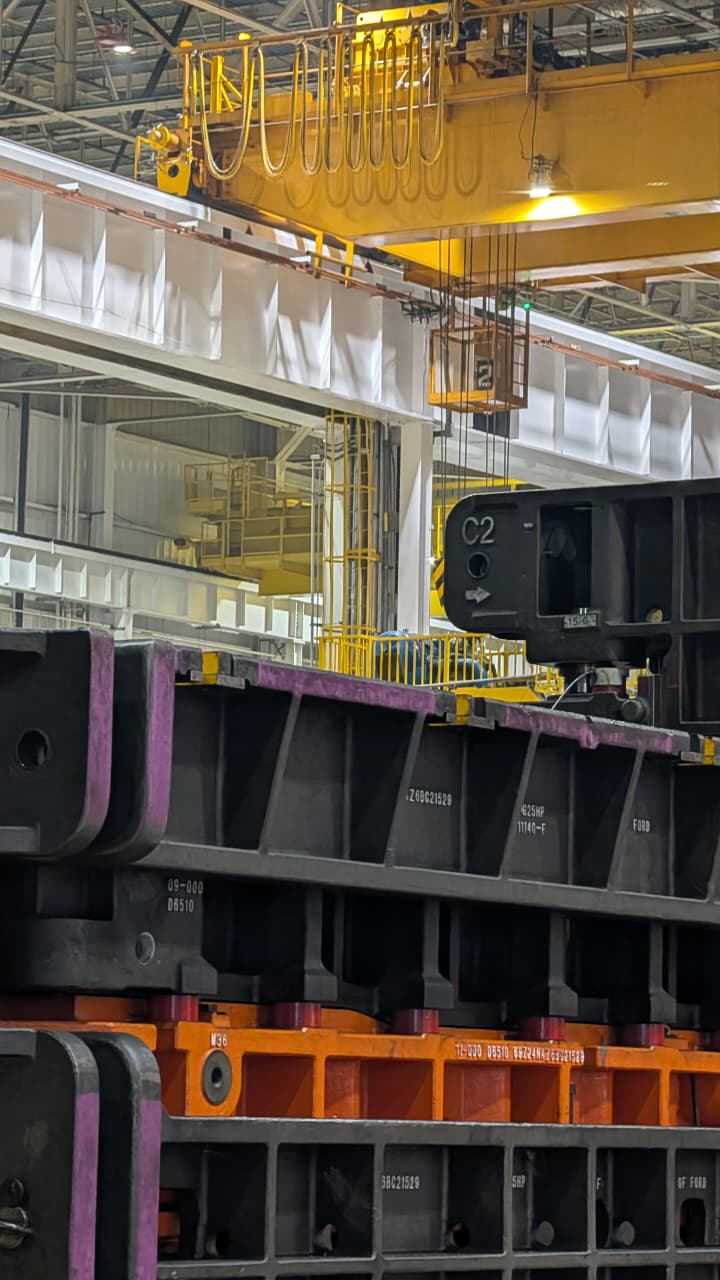 Interior de la planta de Ford