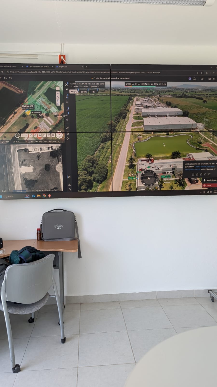Pantalla de DJI FlightHub 2